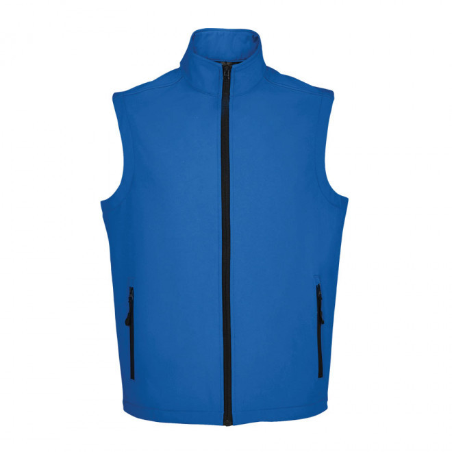 BODYWARMER SOFTSHELL HOMME PERSONNALISABLE 'RACE BW' - bleu royal