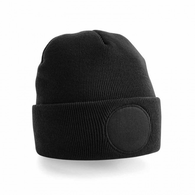 BONNET REVERS PERSONNALISABLE 'CAPELINO PATCH ROND' - noir