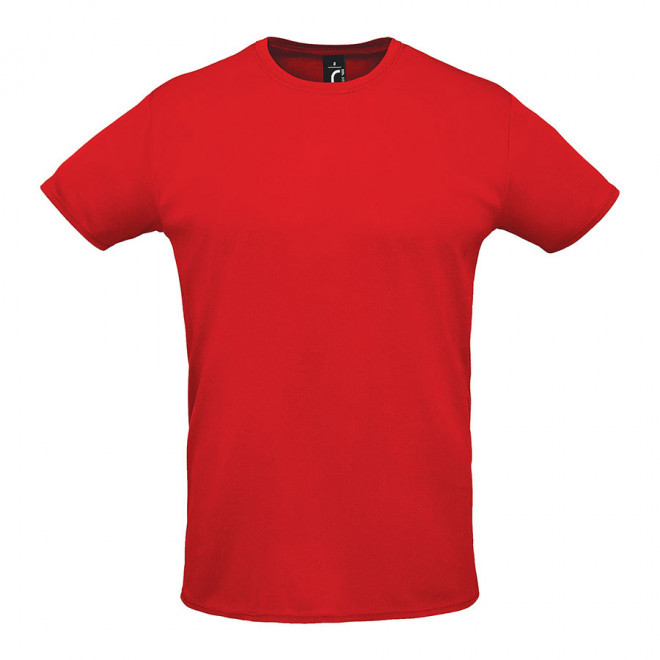 TEE-SHIRT DE SPORT RESPIRANT MIXTE PUBLICITAIRE 'SPRINT' - rouge