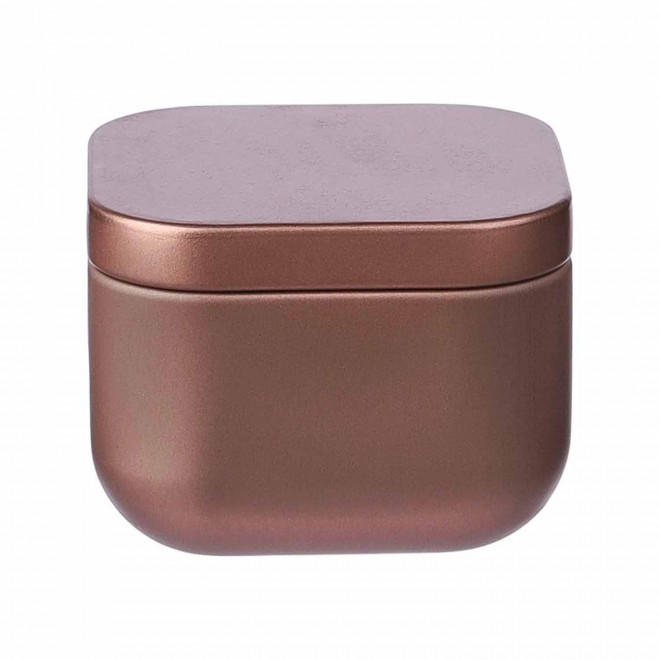 BOUGIE PARFUMEE PERSONNALISABLE BOITE METAL 'ECRYN' - or rose