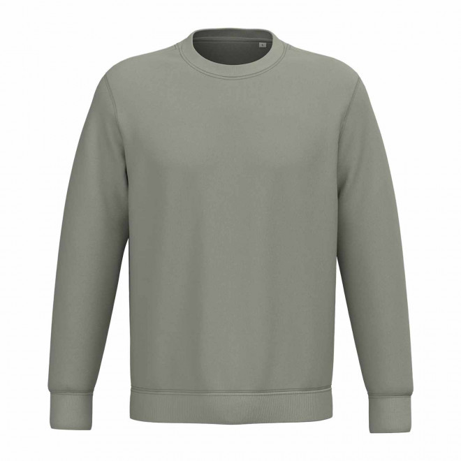 SWEAT-SHIRT MIXTE PERSONNALISABLE COL ROND 'NATIF' - gris souris