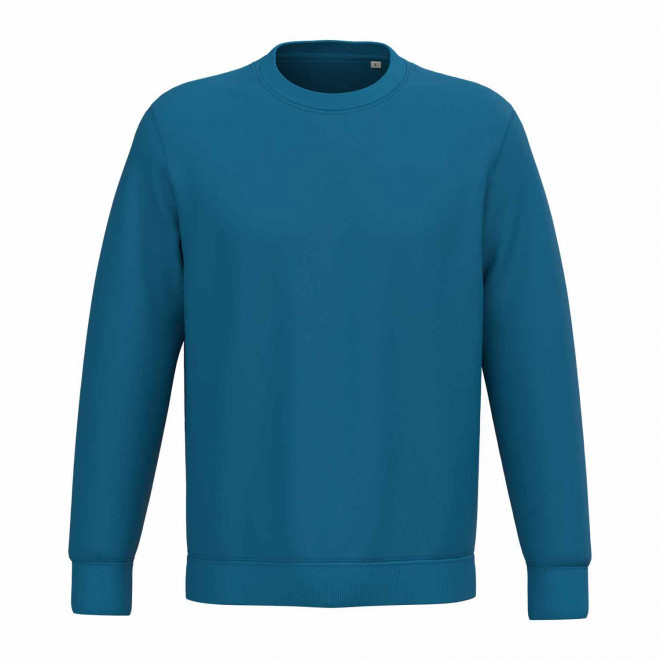 SWEAT-SHIRT MIXTE PERSONNALISABLE COL ROND 'NATIF' - bleu saphir