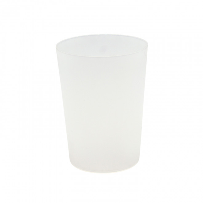 GOBELET REUTILISABLE QUADRI 45 CL PERSONNALISE 'CUP' - transparent givré