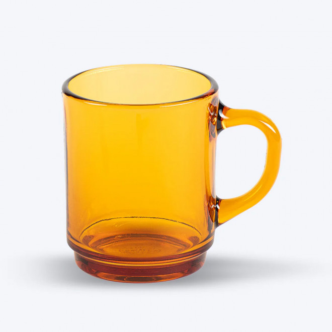 MUG PUBLICITAIRE EN VERRE DURALEX 26CL 'VERSAILLES' - jaune
