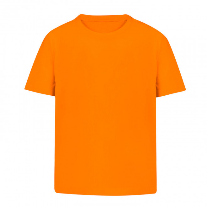 TEE-SHIRT ENFANT COULEUR PERSONNALISABLE 'NAYA' 160GM² - orange
