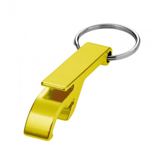 PORTE-CLÉS DÉCAPSULEUR PERSONNALISABLE 'OFFNER' - jaune