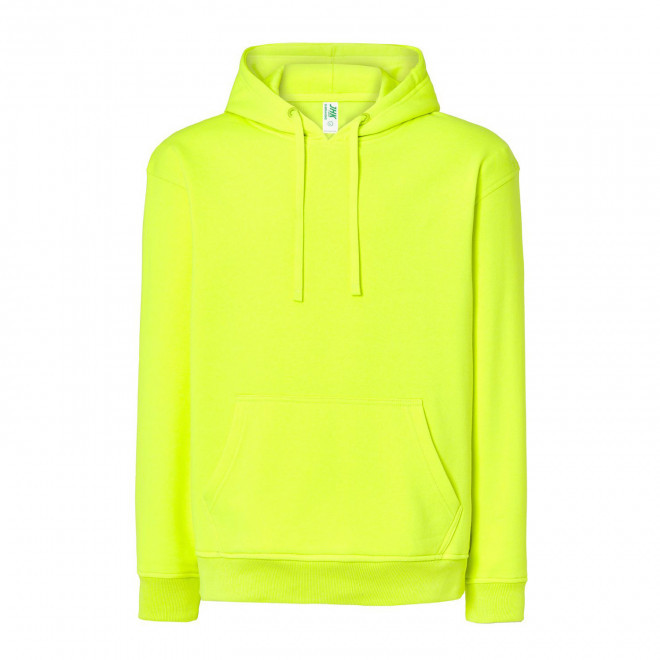 SWEAT-SHIRT MIXTE CAPUCHE JHK PERSONNALISABLE 'CORE 290' - jaune fluo