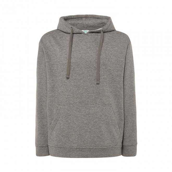 SWEAT-SHIRT MIXTE CAPUCHE JHK PERSONNALISABLE 'CORE 290' - gris chiné