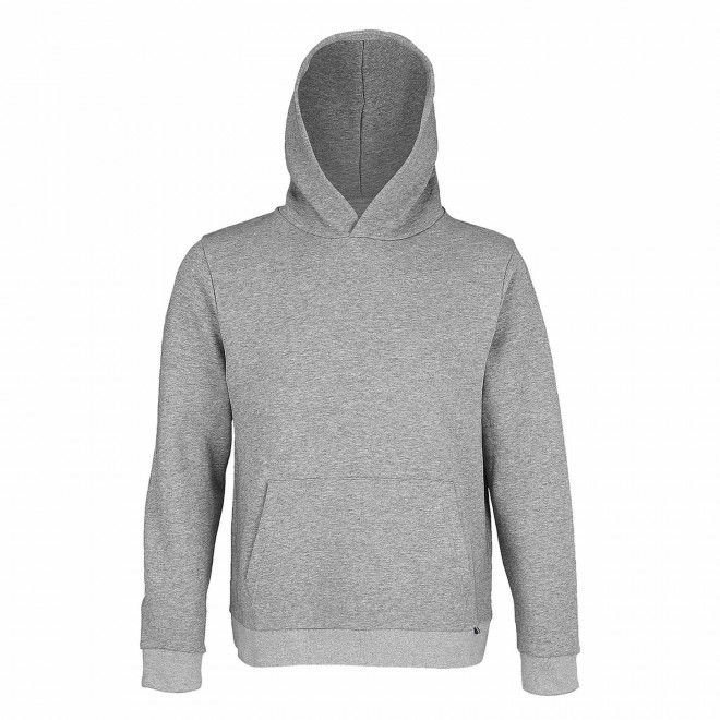 SWEAT-SHIRT MIXTE CAPUCHE MIF PERSONNALISABLE ATF® 'GABRIEL' - gris chiné