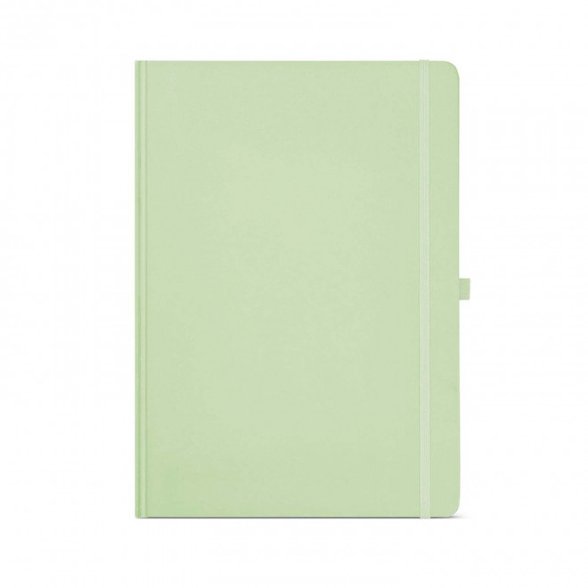 CARNET A4 CARTON RECYCLE PERSONNALISABLE 'ORMA' - vert pastel