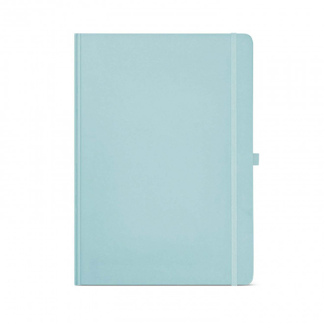 CARNET A4 CARTON RECYCLE PERSONNALISABLE 'ORMA' - bleu pastel