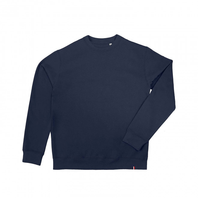 SWEAT-SHIRT MIXTE ROND MIF PERSONNALISABLE ATF® 'ALIX' - bleu marine