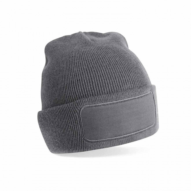 BONNET REVERS PERSONNALISABLE 'CAPELINO PATCH RECTANGLE' - gris foncé