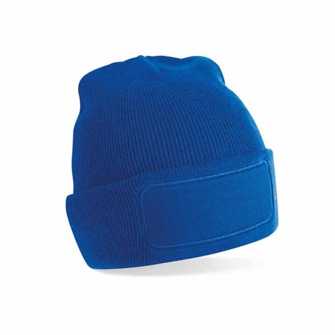 BONNET REVERS PERSONNALISABLE 'CAPELINO PATCH RECTANGLE' - bleu royal