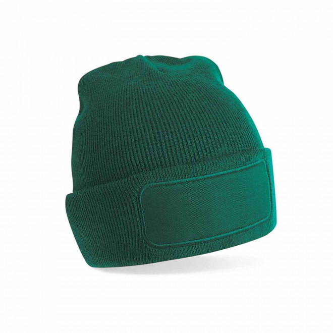 BONNET REVERS PERSONNALISABLE 'CAPELINO PATCH RECTANGLE' - vert bouteille