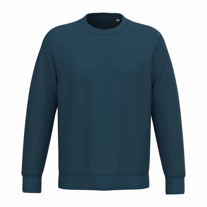 SWEAT-SHIRT MIXTE PERSONNALISABLE COL ROND 'NATIF' - bleu abysse