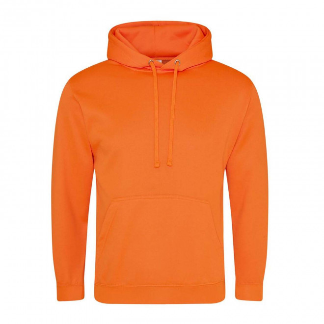 SWEAT CAPUCHE MIXTE PERSONNALISABLE 'HOODIE FLUO' - orange
