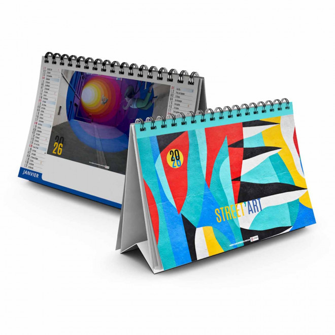 CALENDRIER CHEVALET 7 FEUILLETS PERSONNALISABLE 'ASHA' - artistes