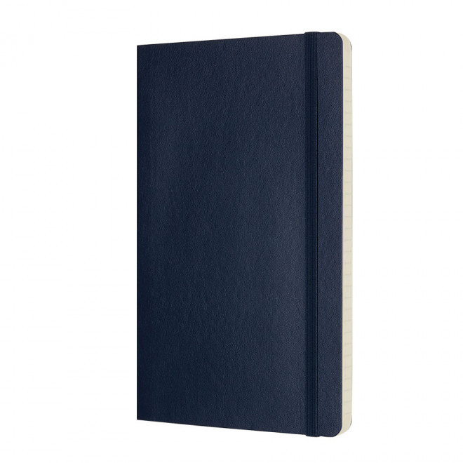 CARNET SOUPLE LIGNÉ MOLESKINE® 'CLASSIC' - marine