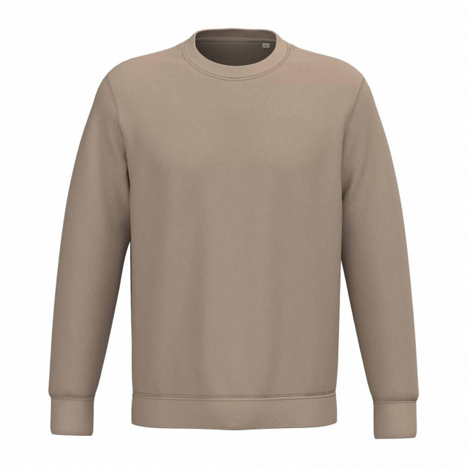 SWEAT-SHIRT MIXTE PERSONNALISABLE COL ROND 'NATIF' - sable