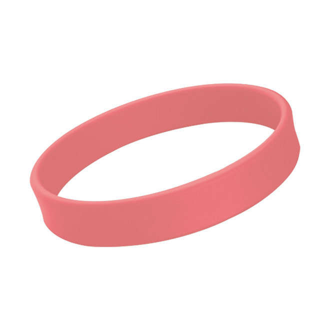 BRACELET SILICONE PUBLICITAIRE OCTOBRE ROSE 'UNION' - rose saumon