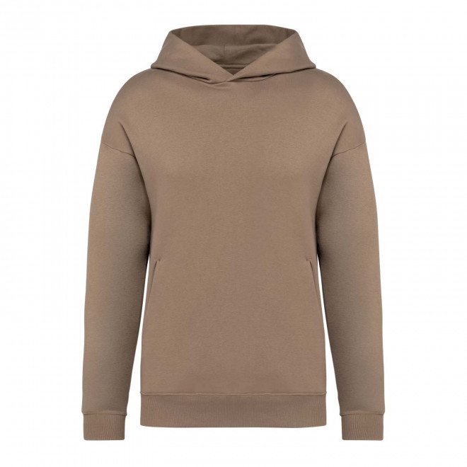 SWEAT-SHIRT PERSONNALISABLE MIXTE OVERSIZE 'OBEBI SPIRIT' - café