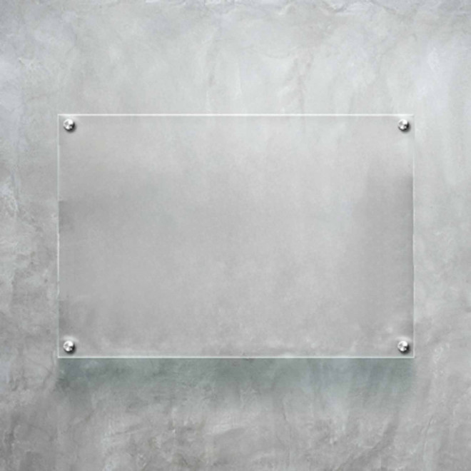 PLAQUE PROFESSIONNELLE PLEXIGLAS PERSONNALISABLE 'PLATAO' - transparent