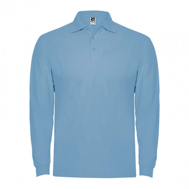  RAPIDE 4 J - POLO HOMME PERSONNALISABLE 'ESTRELLO' - bleu ciel