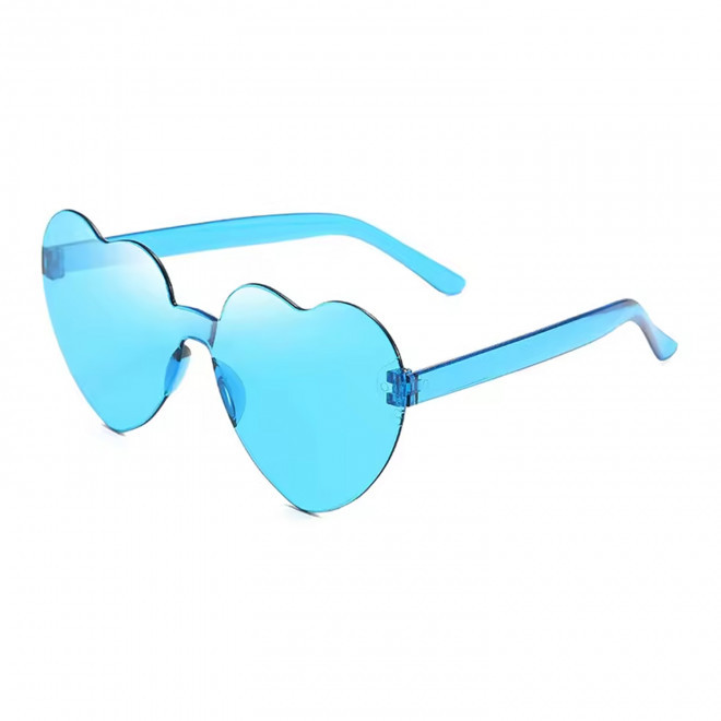 LUNETTES COEUR PERSONNALISABLES 'FIESTANI' - bleu clair