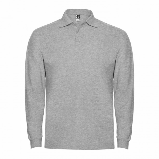  RAPIDE 4 J - POLO HOMME PERSONNALISABLE 'ESTRELLO' - gris chiné