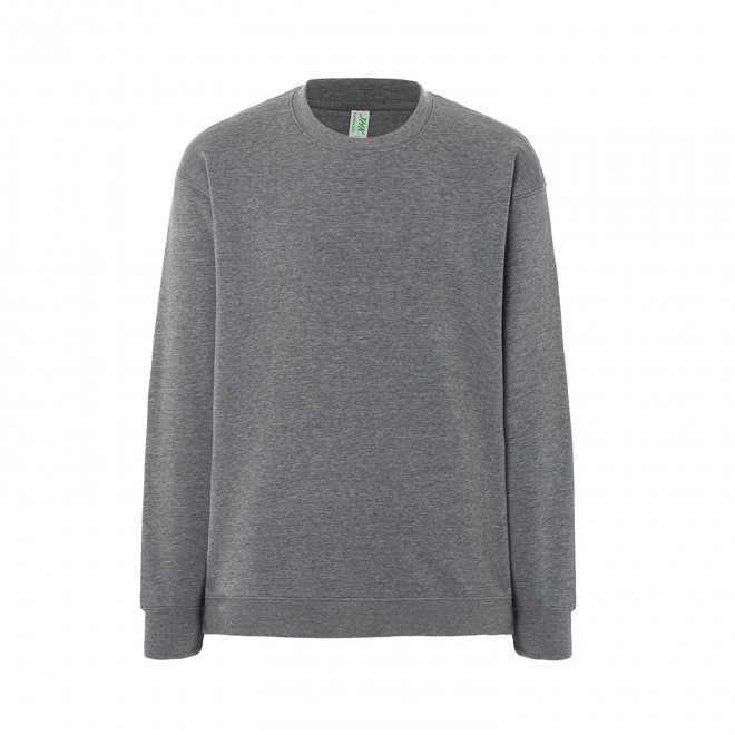 SWEAT-SHIRT MIXTE COL ROND JHK PERSONNALISABLE 'CORE 290' - gris anthracite