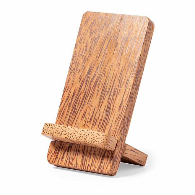 CHARGEUR SANS FIL EN COCO PERSONNALISABLE 'SUPPY' - bois