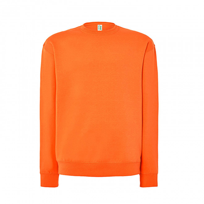 SWEAT-SHIRT MIXTE COL ROND JHK PERSONNALISABLE 'CORE 290' - gris chiné