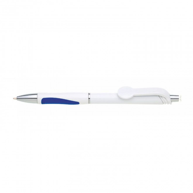 STYLO PERSONNALISABLE 'SRIVI ROND' - blanc/bleu
