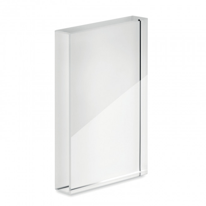 TROPHEE EN CRYSTAL PERSONNALISABLE 'TIBA' - transparent