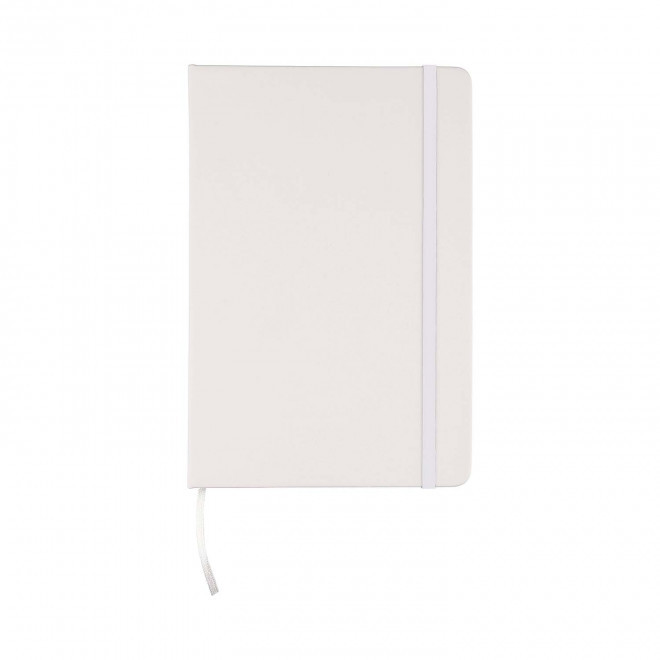 CARNET A5 EN PU RECYCLE PERSONNALISE 'LUGGATE' - blanc