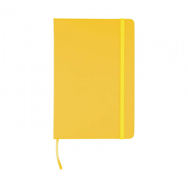 CARNET A5 EN PU RECYCLE PERSONNALISE 'LUGGATE' - jaune