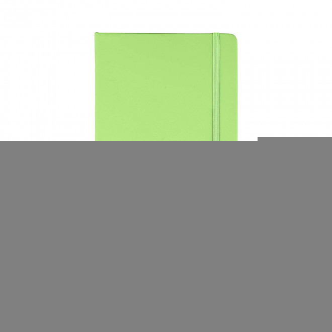 CARNET A5 EN PU RECYCLE PERSONNALISE 'LUGGATE' - lime