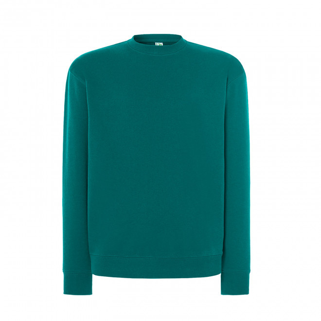 SWEAT-SHIRT MIXTE COL ROND JHK PERSONNALISABLE 'CORE 290' - bleu gris