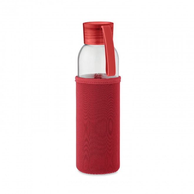 BOUTEILLE VERRE RECYCLE PERSONNALISABLE 'KILIMANDJARO' - rouge