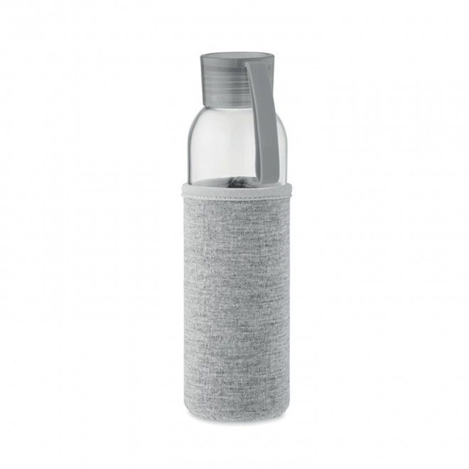 BOUTEILLE VERRE RECYCLE PERSONNALISABLE 'KILIMANDJARO' - gris