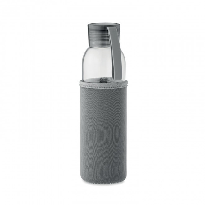 BOUTEILLE VERRE RECYCLE PERSONNALISABLE 'KILIMANDJARO' - gris fonce