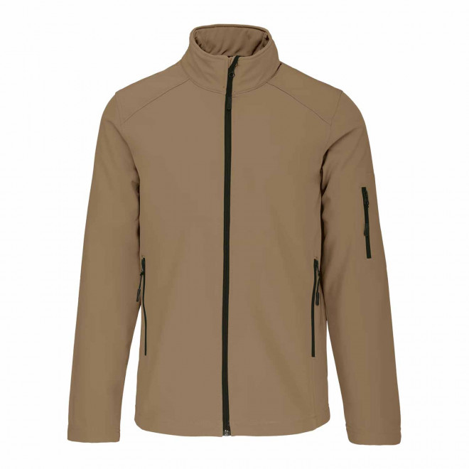VESTE SOFTSHELL HOMME PERSONNALISABLE 'KARISOFT' - camel