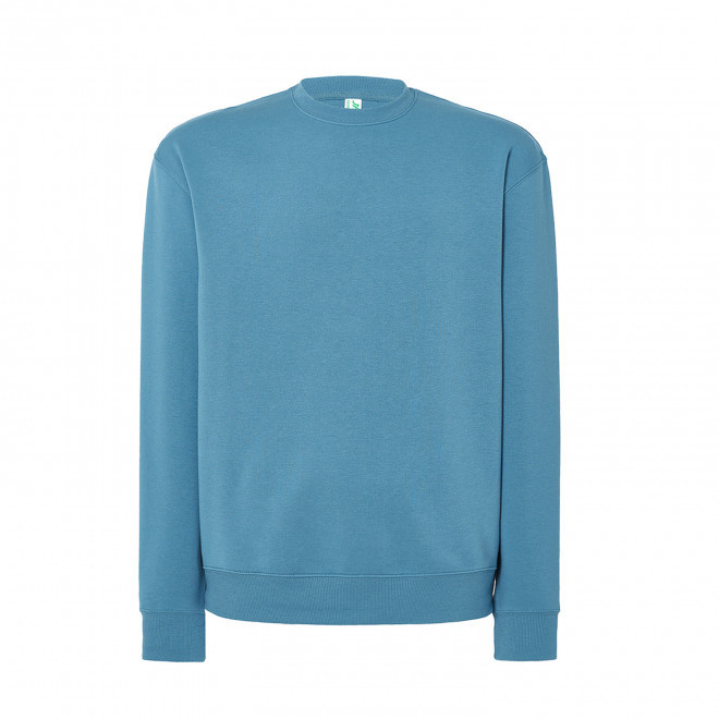 SWEAT-SHIRT MIXTE COL ROND JHK PERSONNALISABLE 'CORE 290' - orange fluo