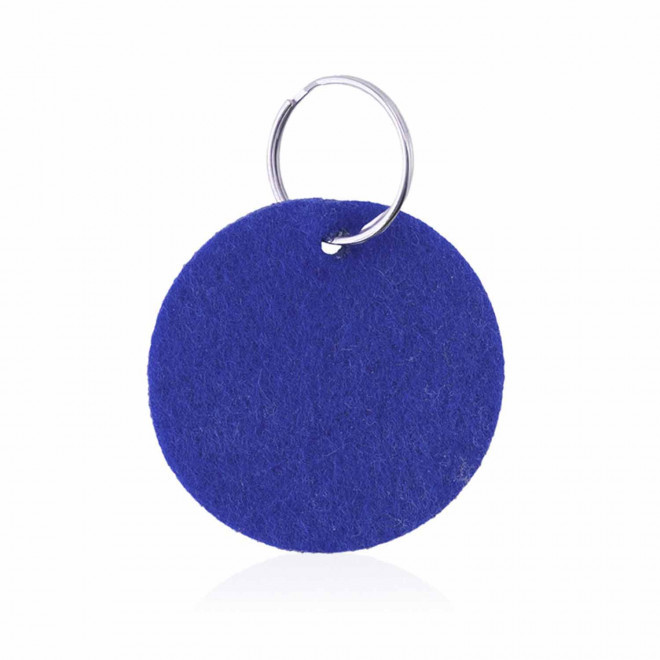 PORTE-CLES PERSONNALISE EN FEUTRINE 'DAMSI' - bleu