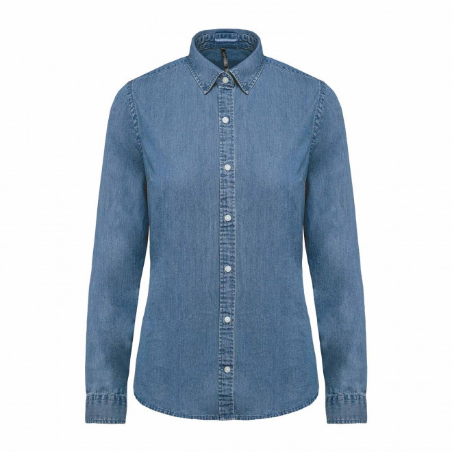 CHEMISE FEMME PERSONNALISEE 'URBAN DENIM' - denim