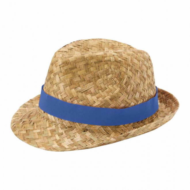 RAPIDE 4 JOURS - CHAPEAU PAILLE PERSONNALISE 'PRICA'  - bleu royal