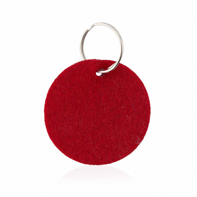 PORTE-CLES PERSONNALISE EN FEUTRINE 'DAMSI' - rouge