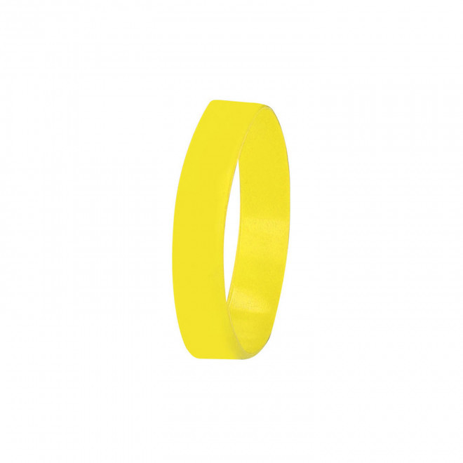 BRACELET SILICONE PERSONNALISE ENFANT 'FESTIVAL KIDS' - jaune
