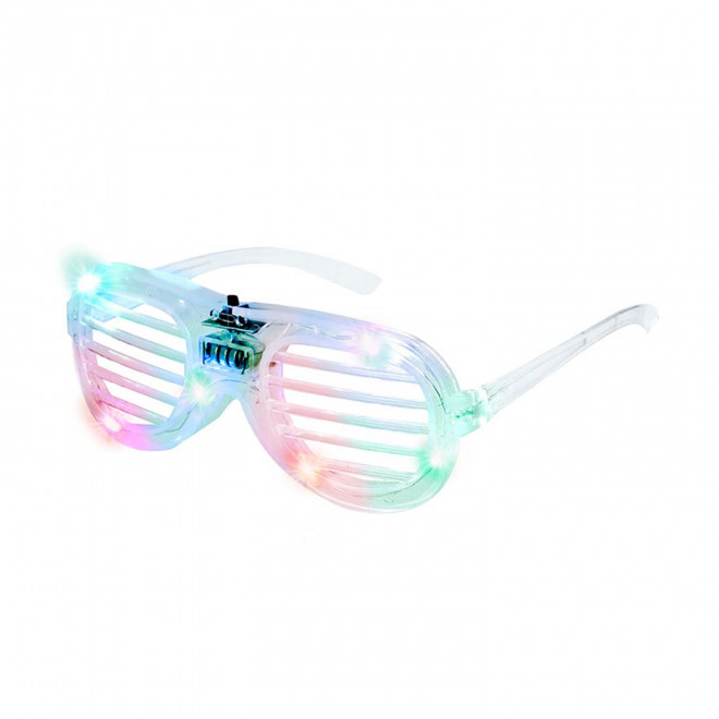LUNETTES LUMINEUSES PERSONNALISABLES 'BAUDRYGLASS' - blanc